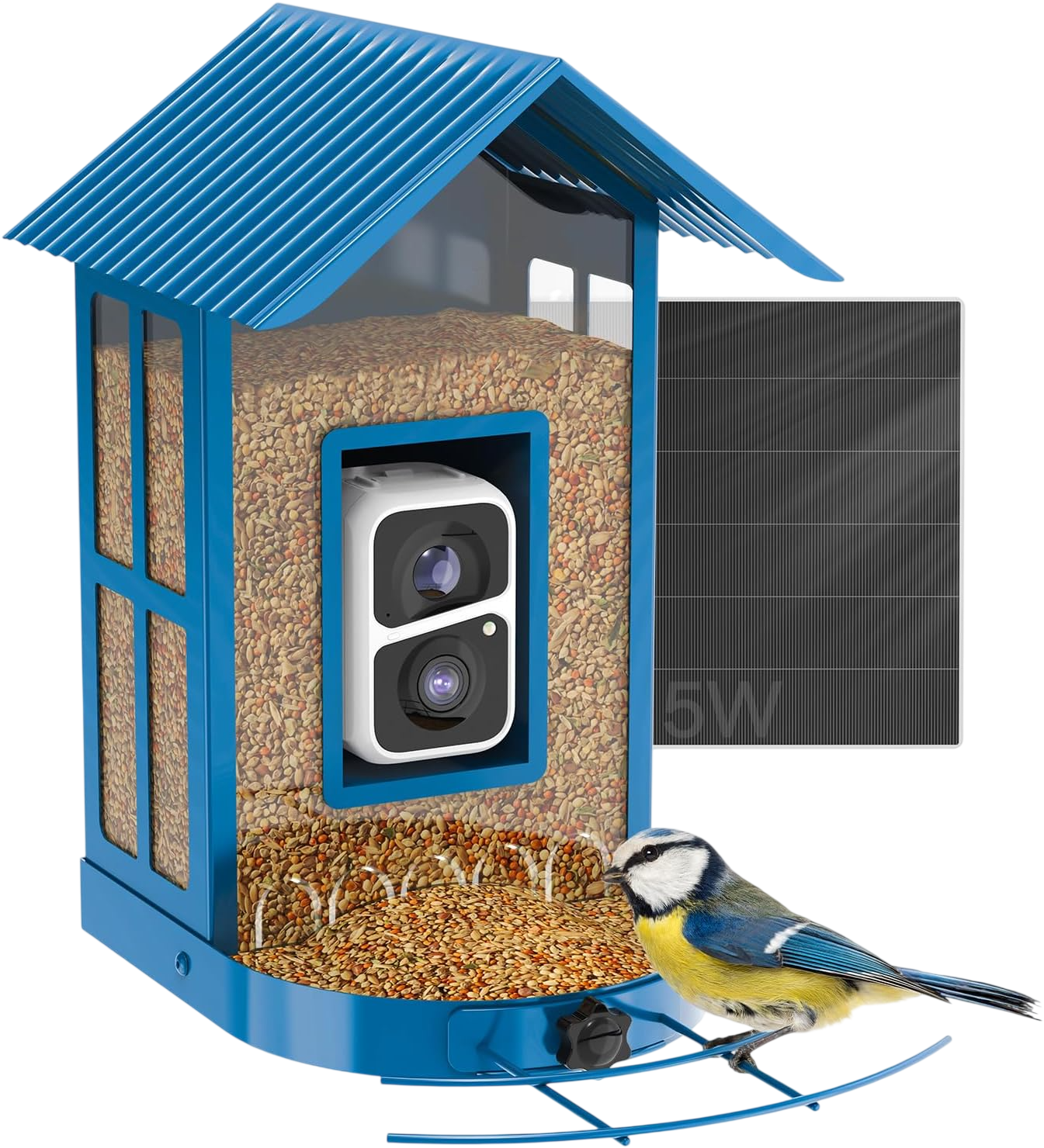 Soliom Bird Feeder BF08, Metal Blue